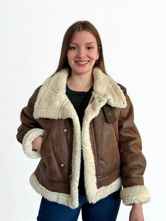 Aviadora Eco Cuero con Chiporro Oversize