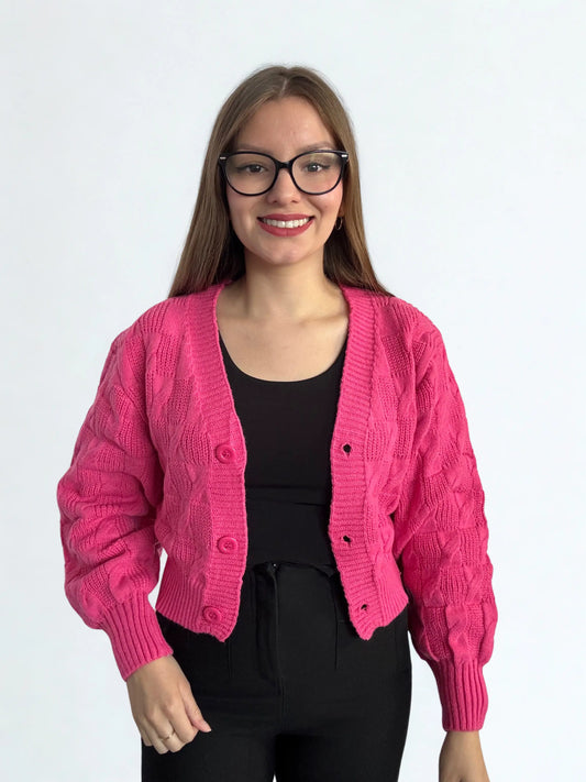 Cardigan Cropped con Botones – Estilo, abrigo y actitud