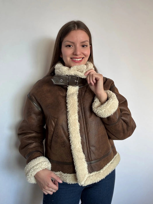 Aviadora Eco Cuero con Chiporro Oversize