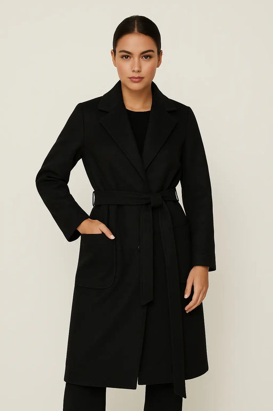 Abrigo Largo con Cinturón | Elegancia Atemporal que Potencia tu Imagen