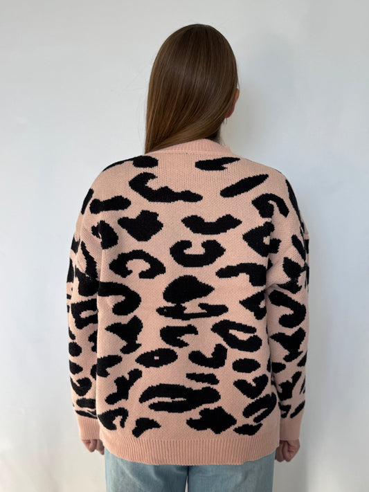 Sweater Oversize Animal Print