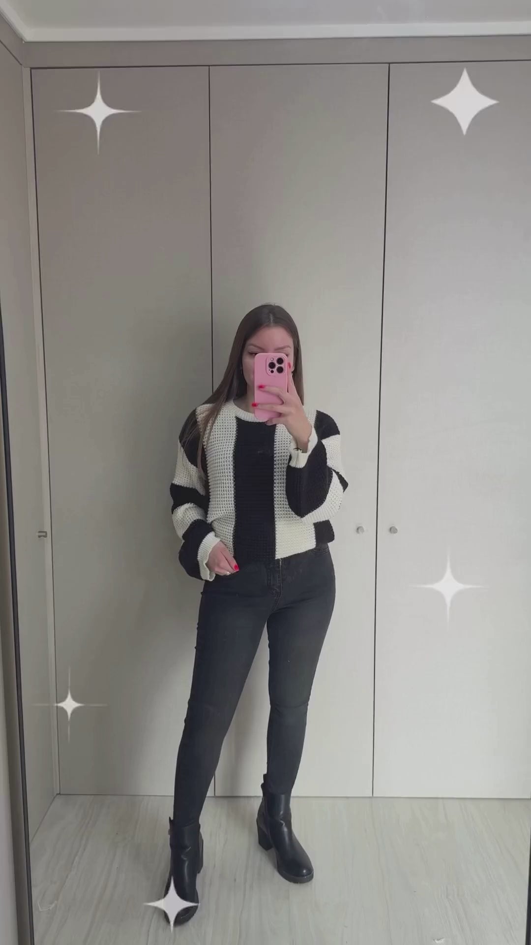 Sweater Oversize Rayado Bicolor Plus Size